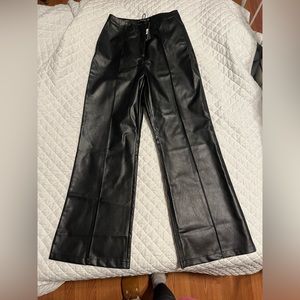 Princess Polly Black Faux Leather Pants